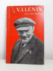 V. Lenin Scurtă schiță biografică 1961 marxism leninism Ed. Politică istorie