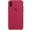 Husa Capac Spate Silicon Rose Rosu APPLE iPhone X