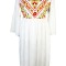 Rochie dama casual RD2, alb/portocaliu , marimea XL