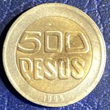 MONEDA BIMETAL 500 PESOS COLUMBIA 1995 /ALUMINIU-BRONZ-NICHEL/ 7,4 g / 23,8 mm.