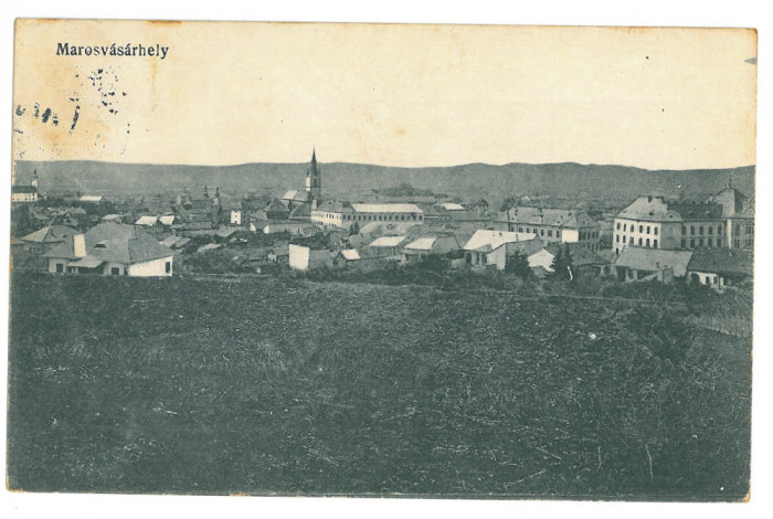 3991 - TARGU-MURES, Panorama, Romania - old postcard, CENSOR - used - 1917