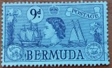 Colonie-Britanica-1953-''BERMUDE-Q.EII- Centenarul timbrului''-LOT -1Val.''-- cat. Yv.=5e-STAMPIL--VEZI SCAN, Stampilat
