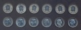 ELVETIA SET DE MONEDE █ 5 Rappen x6 buc █KM-26 1969 1970 1974 1975 1978 1980 UNC, Europa