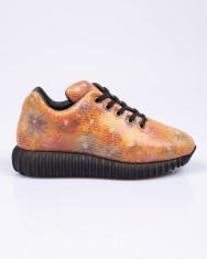 Pantofi casual cu siret si talpa inalta pentru femei 22FOR05002 foto