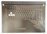 Carcasa superioara cu tastatura palmrest Laptop, Asus, ROG Strix 17 G712, G712L, G712LV, G712LU, G712LW, G712LWS, 90NR03C1-R31UI0, 90NR03C1-R31US0, cu