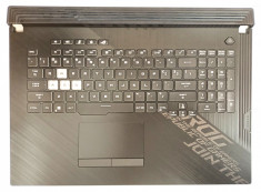 Carcasa superioara cu tastatura palmrest Laptop, Asus, ROG Strix 17 G712, G712L, G712LV, G712LU, G712LW, G712LWS, 90NR03C1-R31UI0, 90NR03C1-R31US0, cu foto