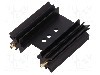 Radiator extrudat, aluminiu, 38.1mm x neagra, FISCHER ELEKTRONIK - SK104-38STS