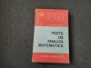 Teste Analiza Matematica - Catalin Petru Nicolescu, Albatros 1984, 462 Pagini, Cartonata