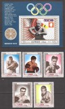 AJMAN 1969 SPORT CAMPIONI LA BOX ( serie + colita dt.) MNH, Nestampilat