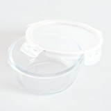 Caserola din sticla cu capac ermetic 580 ml