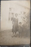Fotografie tip Carte Postala, Mama cu baietelul, 1930