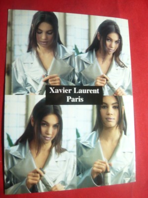 Ilustrata Reclama -Cosmetice - Xavier Laurent -Paris foto