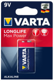 Baterie Varta LongLife Max Power 9V 6F22 6LR61 alcalina set 1 buc. 4722