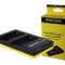 Patona Dual incarcator pentru Nikon ENEL20 EN-EL20 incl. Micro-USB cabel