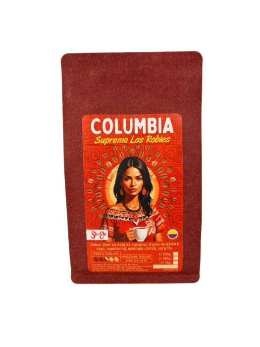 Cafea Columbia Supremo Los Robles, 250g, Cafea de specialitate