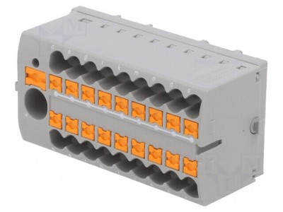 Bloc de Distribuție 2.5mm2 6mm2 Gri foto