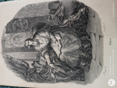 gravura veche pe hartie cartonata lucioasa , pentru colectie sau pentru inramare pe un format A4 foto