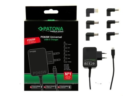 Patona Premium incarcator PD65W 5V/3A 9V/3A 12V/3A 15V/3A 20V/3.25A USB-C foto