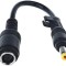 Cablu adaptor 4.8mm x 1.7mm (mufa galbena) Male la 7.4mm x 5.0m Female pentru HP DELL