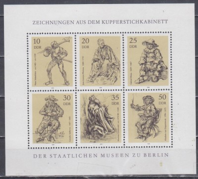 A10 JC 3 - Colita foarte veche - Germania Democrata - DDR - bloc filatelic foto