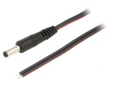 Cablu Alimentare DC Negru 1,5m 2x0,75mm2 4,8/1,7