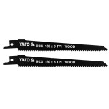 YATO Set 2 lame fierastrau sabie, pentru lemn, lungime 150 mm, pas dinte 8 TPI