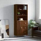 vidaXL Dulap &icirc;nalt, stejar maro, 69,5x34x180 cm, lemn compozit