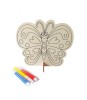 Pictura pe lemn, Model Fluture, 14 cm, 2012LF