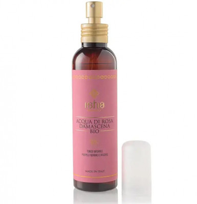 Apa de trandafir rosa Damascena bio, 150ml, Isha foto