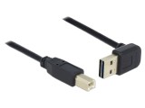 Cablu USB 2.0 A dublă 90&deg; sus/jos