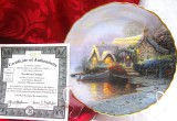 FARFURIE DECORATIVA PORTELAN DECOR THOMAS KINKADE BRADEX EDITIE LIMITATA COLECTIA ASCUNZATORI ROMANTICE