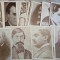LOT 55 ILUSTRATE CU SCRIITORI, PERSONALITATI ALE CULTURII ROMANE (PE VERSO CONTIN FRAGMENTE DIN MENUSCRISE)-249859