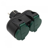 Adaptor de exterior, 2 prize, 16 A, protectie IP44, General