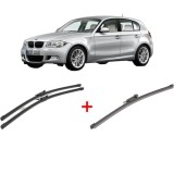 Cumpara ieftin Set 3 stergatoare BMW Seria 1 (E81) 2006-2012, parbriz si luneta, Valeo Silencio Xtrm