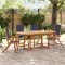 vidaXL Set mobilier de grădină, 5 piese, lemn masiv acacia/textilenă 3279300