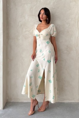 Rochie in brodat - Smarald foto