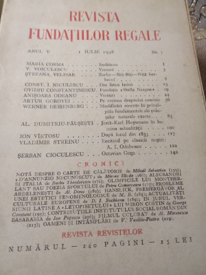 CI. Revista Fundatilor Regale iulie 1938 foto