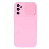 Husa protectie spate si camera foto compatibila cu samsung galaxy a13 5g, privacy camshield, microfibra, rose