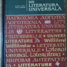 CULEGERE DE TEXTE DIN LITERATURA UNIVERSALA CLASA A XI-A SECTIA UMANISTA-N.I. BARBU, OVIDIU DRIMBA, ROMUL MUNTEA