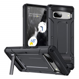 Cumpara ieftin Husa telefon iPhone 12 / 12 Pro - Techsuit Hybrid Armor Kickstand - Black