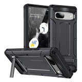 Cumpara ieftin Husa telefon iPhone 12 / 12 Pro - Techsuit Hybrid Armor Kickstand - Black