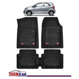 Covorase Auto TeamCar&reg; Kia Picanto TA (2011-2017) - Negru - Cauciuc Rezistent Tip Tavita