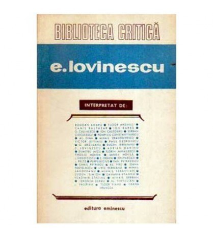 colectiv - E. Lovinescu - interpretat de: - 108082