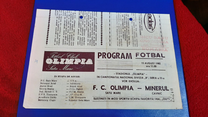 program Olimpia SM - Minerul Cavnic