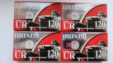 Lot 4 Casete Maxell UR120 TYPE I Normal Bias Sigilate