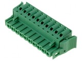 Regletă de conexiuni deconectabilă 5,08mm, 10 piste