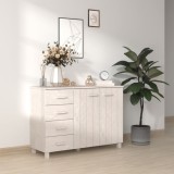 vidaXL Servantă &bdquo;HAMAR&rdquo;, alb, 113x40x80 cm, lemn masiv de pin