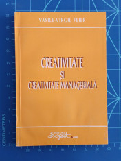 Creativitate si creativitate manageriala - Vasile Virgil Feier - Expert 1995 foto