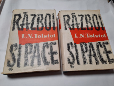 RAZBOI SI PACE - L. N. Tolstoi - 2 vol., 1959 EDITIE CARTONATA RF22/1 foto