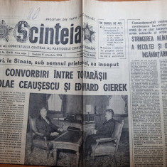 scanteia 9 octombrie 1976-ceausescu vizita la sinaia
